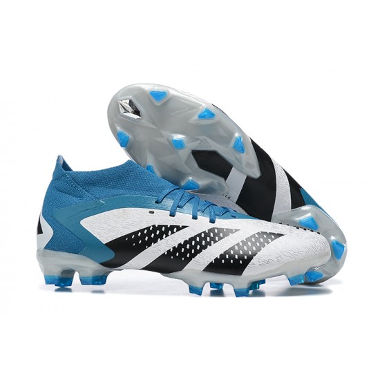 Adidas Predator Accuracy FG Boots Blue White Men High Football Boots