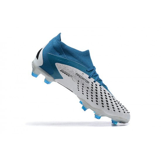 Adidas Predator Accuracy FG Boots Blue White Men High Football Boots