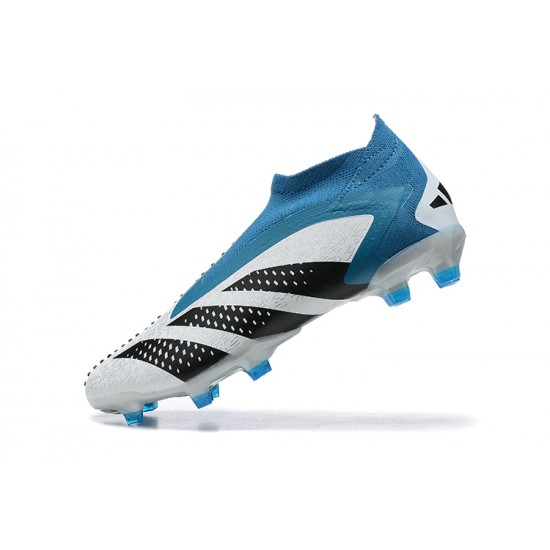 Adidas Predator Accuracy FG Boots Light/Blue White Men High Football Boots