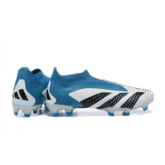 Adidas Predator Accuracy FG Boots Light/Blue White Men High Football Boots