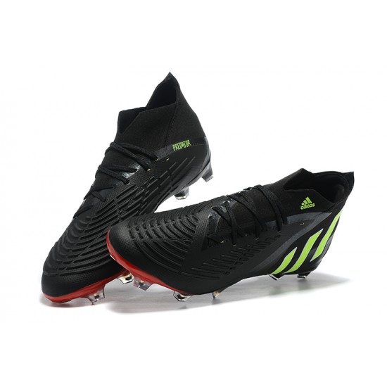 Adidas Predator Edge Geometric.1 FG Black Green High Men Football Boots