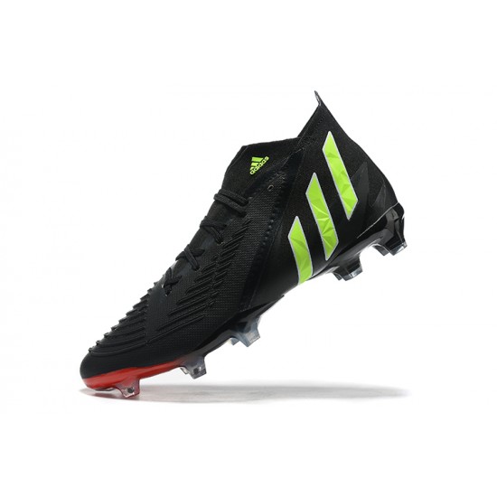 Adidas Predator Edge Geometric.1 FG Black Green High Men Football Boots