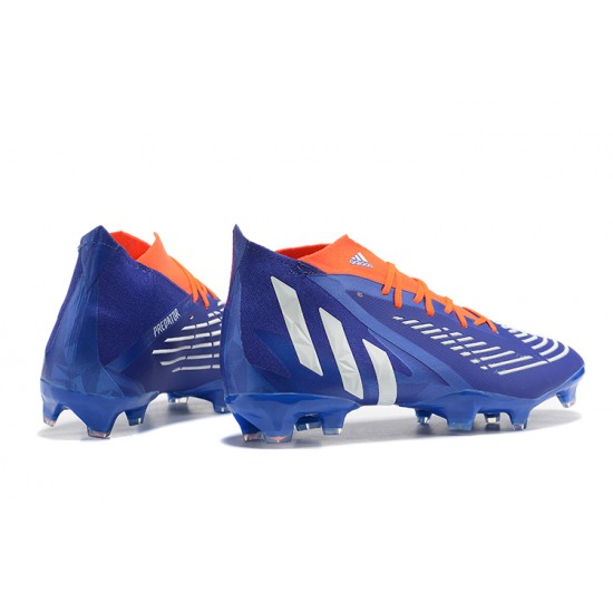 Adidas Predator Edge Geometric.1 FG Orange Blue White High Men Football Boots