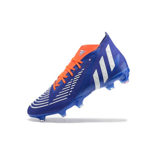 Adidas Predator Edge Geometric.1 FG Orange Blue White High Men Football Boots