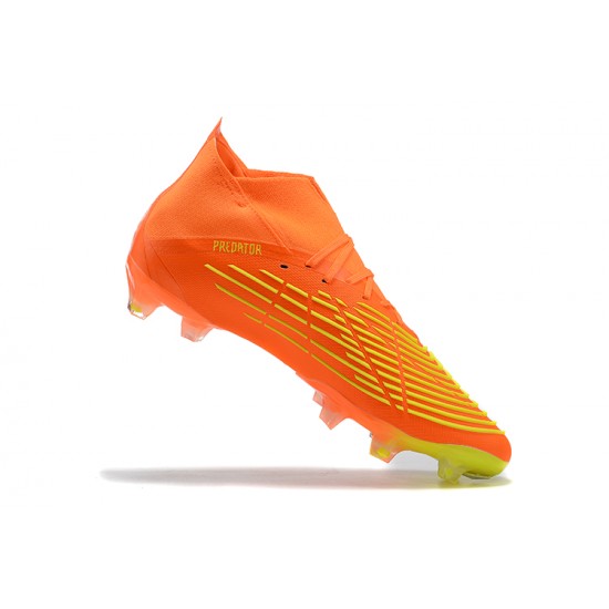 Adidas Predator Edge Geometric.1 FG Orange Yellow High Men Football Boots