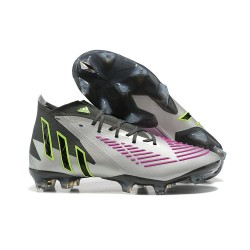 Adidas Predator Edge Geometric.1 FG Silver Green Purple Black High Men Football Boots