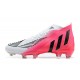 Adidas Predator Edge Geometric.1 FG White Black Pink High Men Football Boots