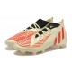 Adidas Predator Edge Geometric.1 FG Mid Beige Black Red Men Football Boots