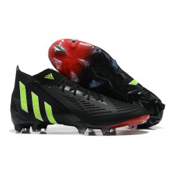 Adidas Predator Edge Geometric.1 FG Mid Black Red Men Football Boots