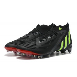 Adidas Predator Edge Geometric.1 FG Mid Black Red Men Football Boots