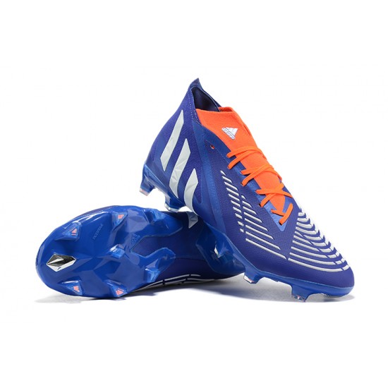 Adidas Predator Edge Geometric.1 FG Mid Blue Orange Men Football Boots