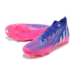 Adidas Predator Edge Geometric.1 FG Mid Blue Pink Men Football Boots