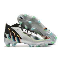 Adidas Predator Edge Geometric.1 FG Mid Silver Black Men Football Boots