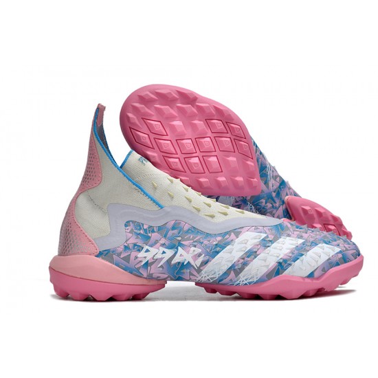 Adidas Predator Freak TF Pink Blue Women/Men Football Boots