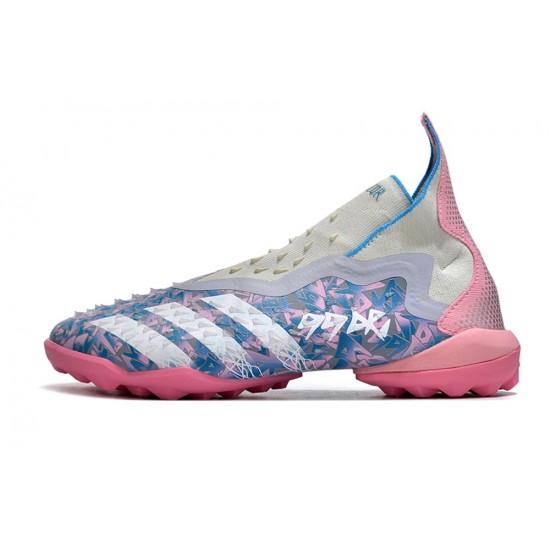 Adidas Predator Freak TF Pink Blue Women/Men Football Boots