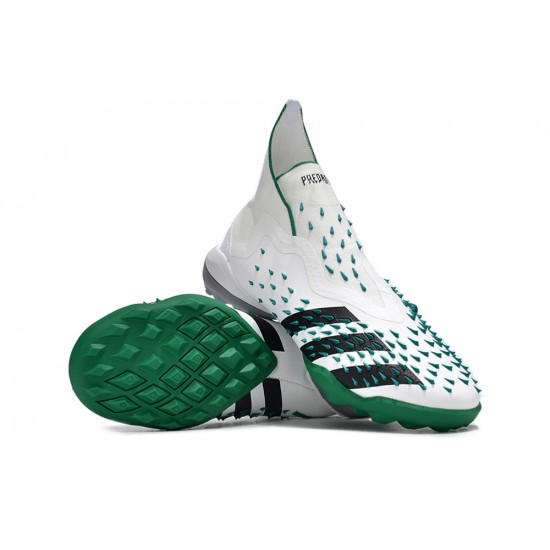 Adidas Predator Freak TF White Green Women/Men Football Boots