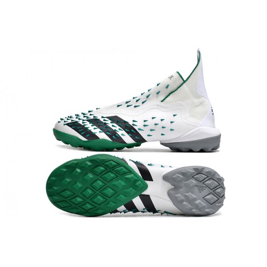 Adidas Predator Freak TF White Green Women/Men Football Boots