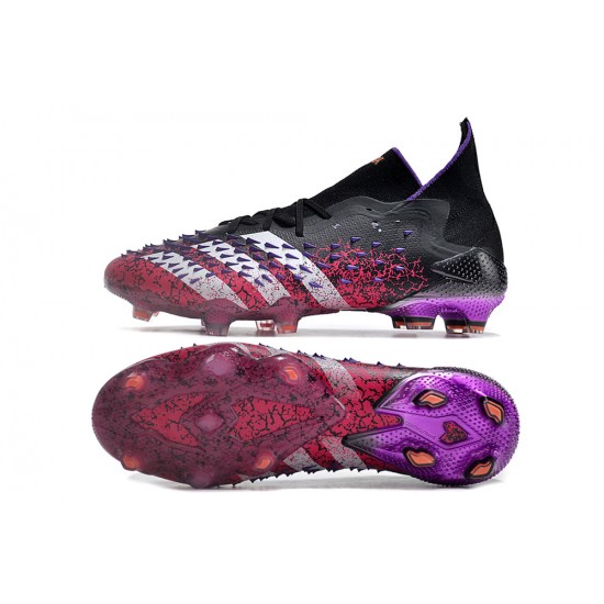 Adidas Predator Freak.1 FG Black Purple Women/Men Football Boots