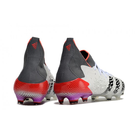 Adidas Predator Freak.1 FG Black White Purple Women/Men Football Boots