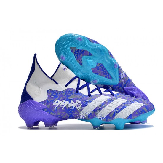 Adidas Predator Freak.1 FG Blue Purple White Women/Men Football Boots