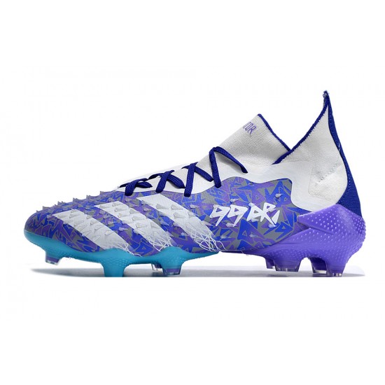 Adidas Predator Freak.1 FG Blue Purple White Women/Men Football Boots