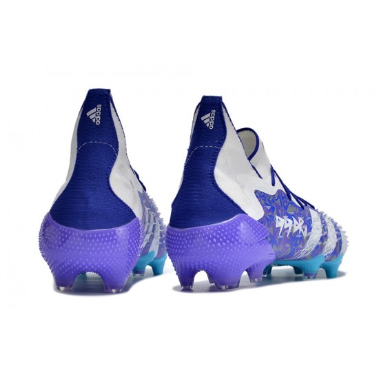 Adidas Predator Freak.1 FG Blue Purple White Women/Men Football Boots