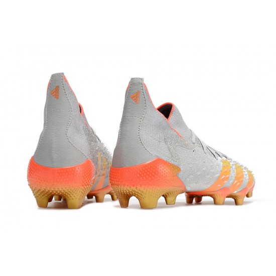 Adidas Predator Freak.1 FG Grey Orange Gold Women/Men Football Boots