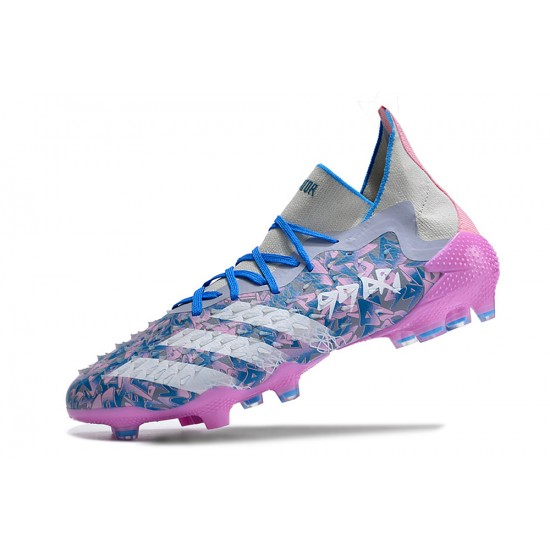 Adidas Predator Freak.1 FG Grey Purple Women/Men Football Boots