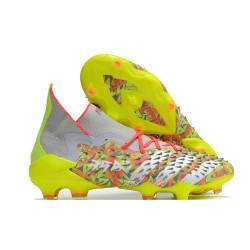 Adidas Predator Freak.1 FG Grey Yellow Orange Women/Men Football Boots