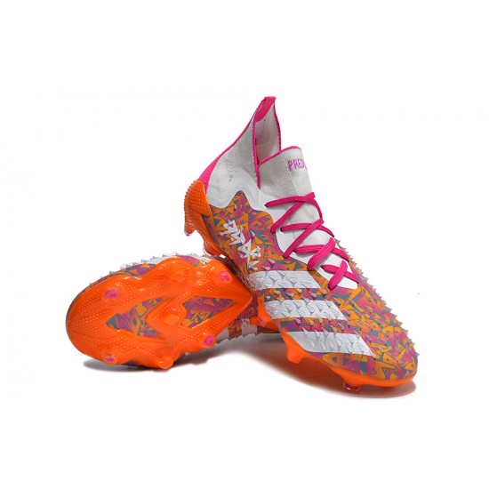 Adidas Predator Freak.1 FG White Orange Women/Men Football Boots