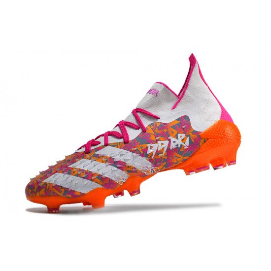 Adidas Predator Freak.1 FG White Orange Women/Men Football Boots
