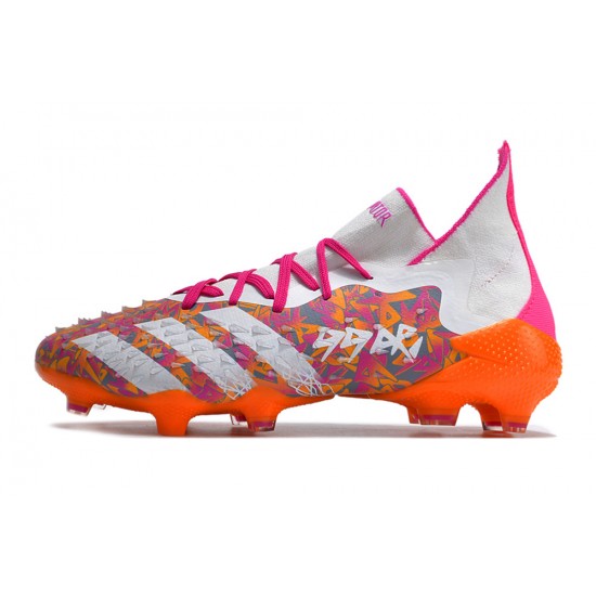 Adidas Predator Freak.1 FG White Orange Women/Men Football Boots