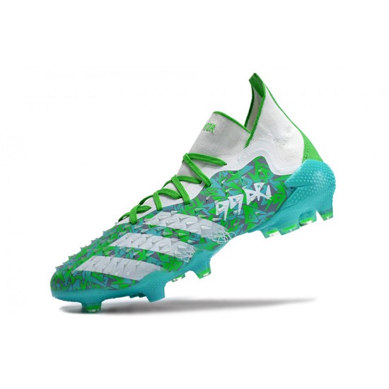 Adidas Predator Freak.1 FG White Turqoise Women/Men Football Boots