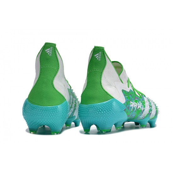 Adidas Predator Freak.1 FG White Turqoise Women/Men Football Boots