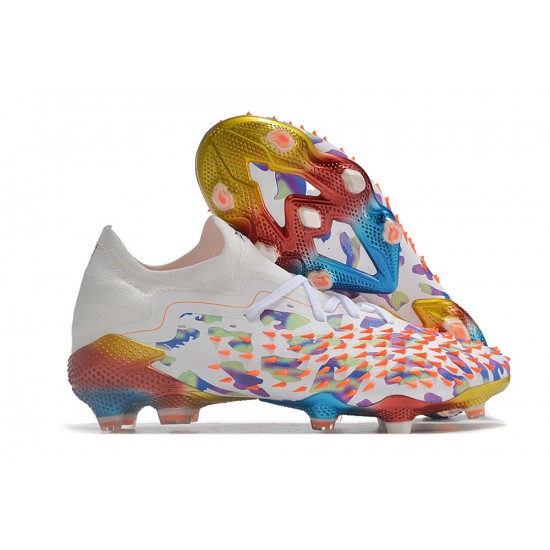 Adidas Predator Freak.1 Low FG White Multi Women/Men Football Boots