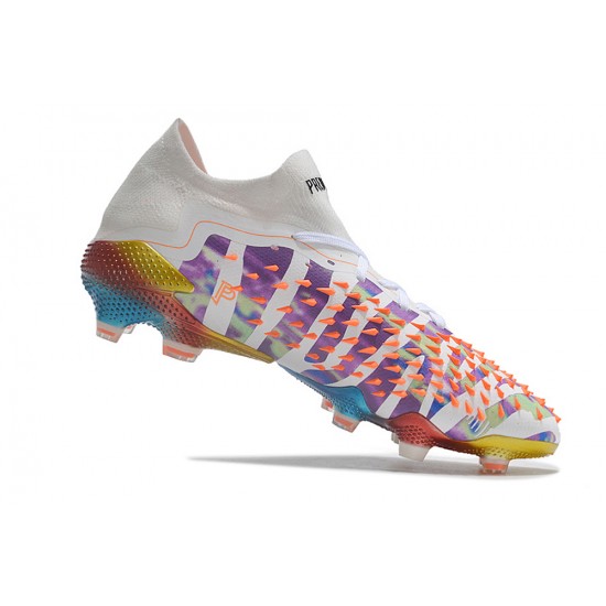 Adidas Predator Freak.1 Low FG White Multi Women/Men Football Boots