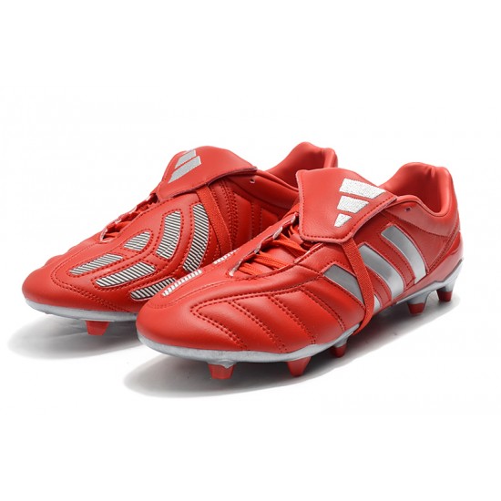 Adidas Predator Mania FG Red Silver Football Boots