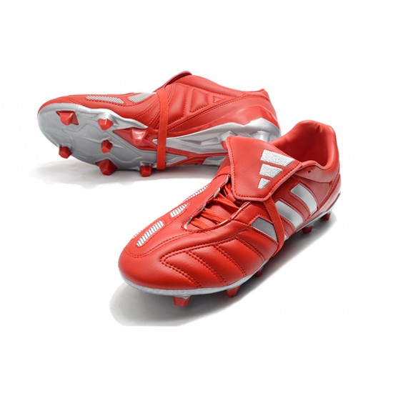 Adidas Predator Mania FG Red Silver Football Boots