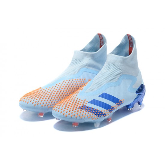 Adidas Predator Mutator 20 FG High Ltblue Blue Orange Football Boots