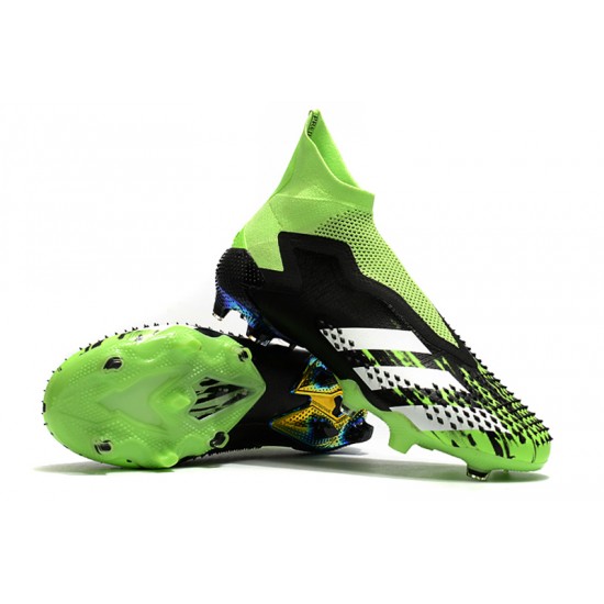 Adidas Predator Mutator 20 FG High Mens Black Silver Green Football Boots