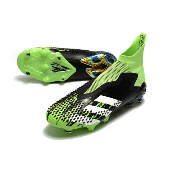 Adidas Predator Mutator 20 FG High Mens Black Silver Green Football Boots