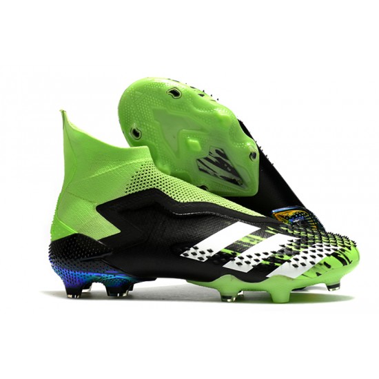 Adidas Predator Mutator 20 FG High Mens Black Silver Green Football Boots