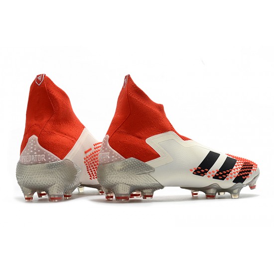 Adidas Predator Mutator 20 FG High Win-Red Beige Black Football Boots