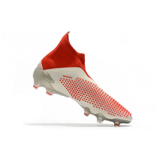 Adidas Predator Mutator 20 FG High Win-Red Beige Black Football Boots