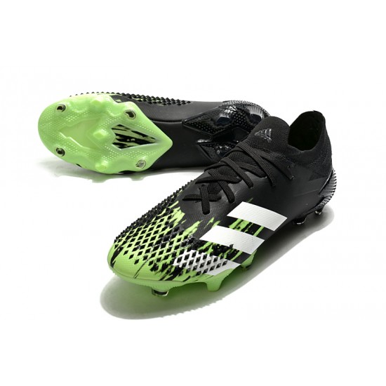 Adidas Predator Mutator 20.1 FG High Black White Green Football Boots