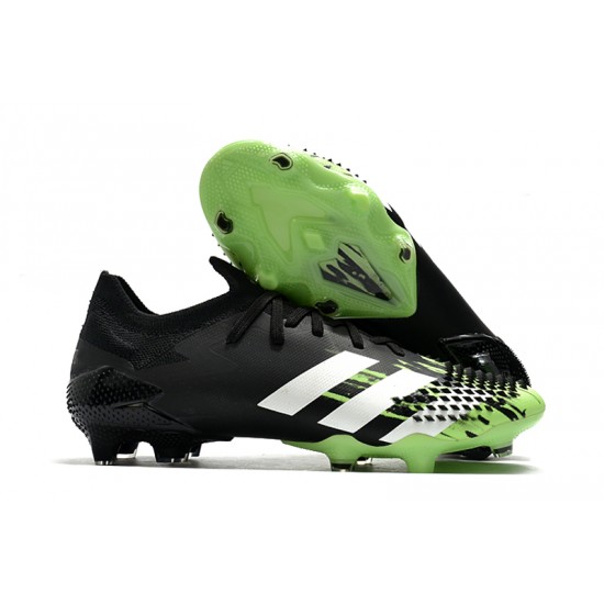 Adidas Predator Mutator 20.1 FG High Black White Green Football Boots