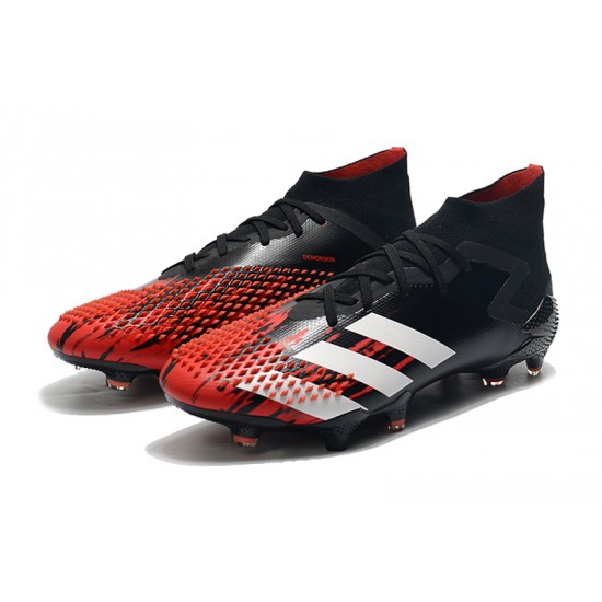 Adidas Predator Mutator 20.1 FG High Black White Red Football Boots