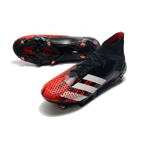 Adidas Predator Mutator 20.1 FG High Black White Red Football Boots