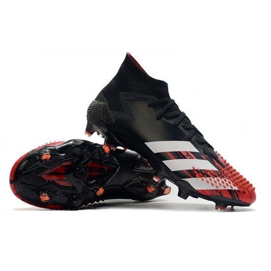 Adidas Predator Mutator 20.1 FG High Black White Red Football Boots