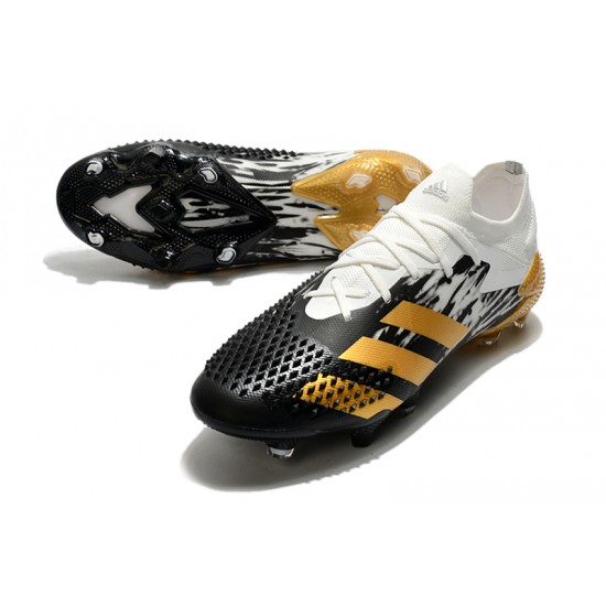 Adidas Predator Mutator 20.1 FG Low Black Gold White Football Boots